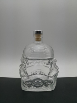 Decal Oberfläche Handling Custom Design 750ml Glasflasche für Alkohol Whisky Gin Wodka