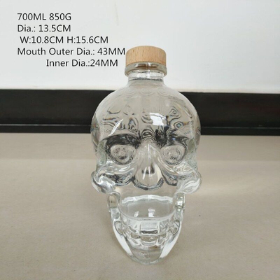Decal Oberfläche Handling Custom Design 750ml Glasflasche für Alkohol Whisky Gin Wodka