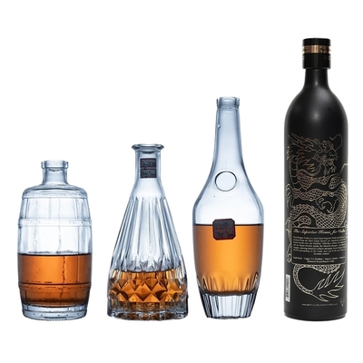 500 ml 700 ml 750 ml Vollautomatische Whisky Rum Brandy Getränke Glas Flaschen mit Alkohol für Wein