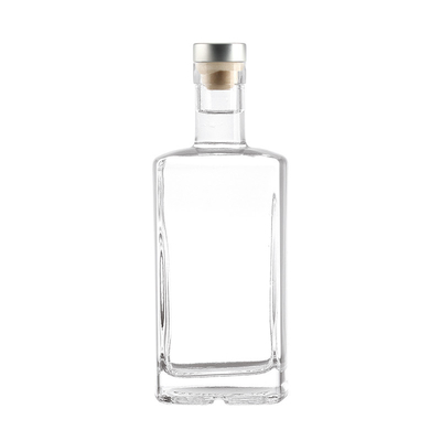 750 ml leere Wodka-Gin-Glasflaschen mit Kork aus Super-Flickenglas