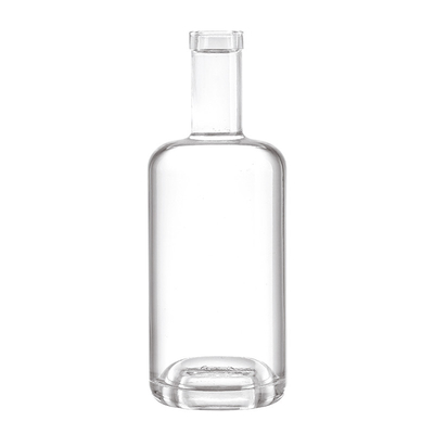 750 ml leere Wodka-Gin-Glasflaschen mit Kork aus Super-Flickenglas