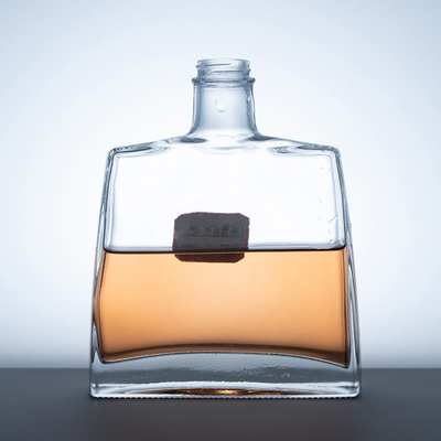 Custom 750 ml Spirituose Brandy Glasflasche Schick Transparent 700 ml Leerer Alkohol