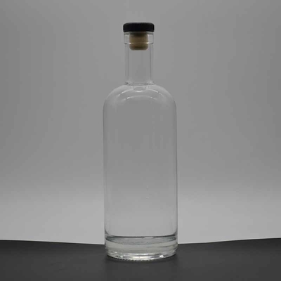 Super Flint Glas 750 ml Flasche für Dicke Boden Korken und kundenspezifische Gestaltung von Alkohol
