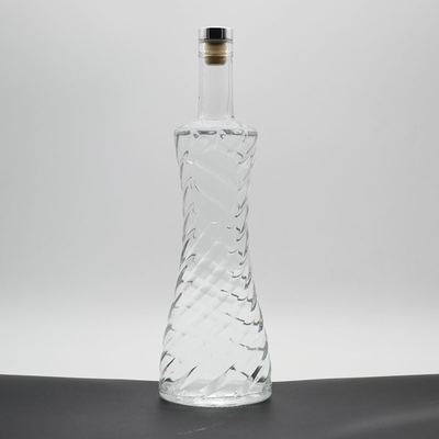 Super Flint Glas 750 ml Flasche für Dicke Boden Korken und kundenspezifische Gestaltung von Alkohol