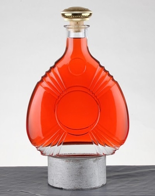 Super Flint Glasmaterial Brandy Glasflasche für Liquor Spirit 700 ml