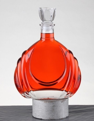 Super Flint Glasmaterial Brandy Glasflasche für Liquor Spirit 700 ml