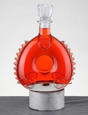 Super Flint Glasmaterial Brandy Glasflasche für Liquor Spirit 700 ml