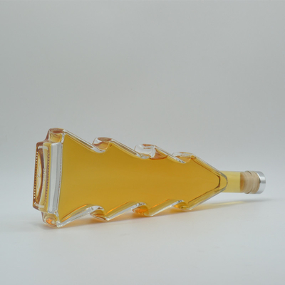 Super Flint Glass Custom Weihnachtsbaum-Form Alkoholflasche 500ml 700ml 750ml