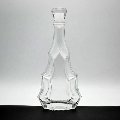 Super Flint Glass 1L Flasche für Gin Rum und Whisky Spirituosen Getränke Wasser kostenlosen Probe