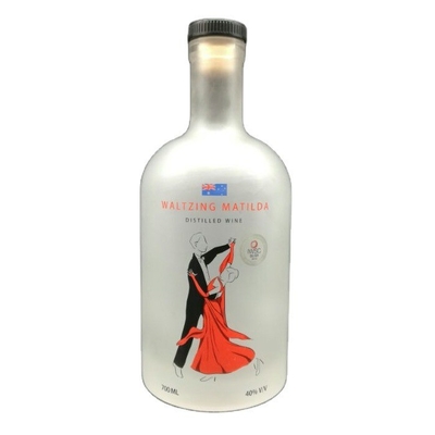 OEM-Logo Dekal Vorräte 1000 ml 750 ml 500 ml Alkoholflaschen Wodka Glasflasche mit Korkkappe