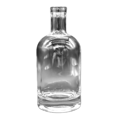 OEM-Logo Dekal Vorräte 1000 ml 750 ml 500 ml Alkoholflaschen Wodka Glasflasche mit Korkkappe