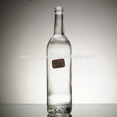 Decal Oberflächenbehandlung Custom Giant 750 ml 1000 ml Leerer Brauegin Rum Dekanter Alkohol Likör Pflaume Wein Glasflasche