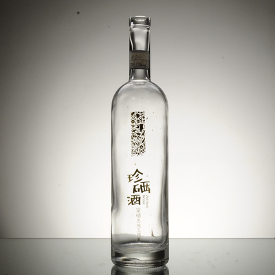 Decal Oberflächenbehandlung Custom Giant 750 ml 1000 ml Leerer Brauegin Rum Dekanter Alkohol Likör Pflaume Wein Glasflasche