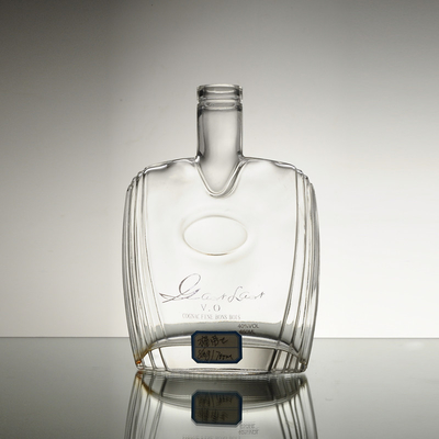 Decal Oberflächenbehandlung Custom Giant 750 ml 1000 ml Leerer Brauegin Rum Dekanter Alkohol Likör Pflaume Wein Glasflasche