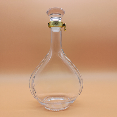 Customized Clear Flint 500ml Quadrat Glasflaschen für Alkohol