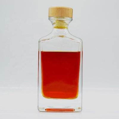 Customized Clear Flint 500ml Quadrat Glasflaschen für Alkohol