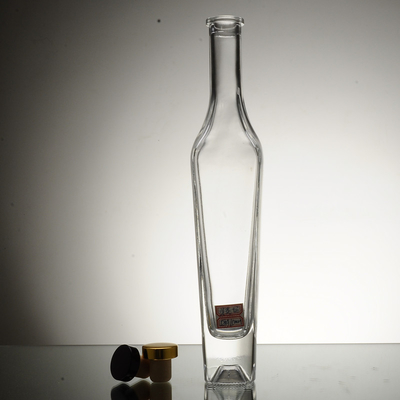 Super Flint Glasmaterial 50 ml Flat Clear Leere Glasflasche für Wodka Whiskey Gin