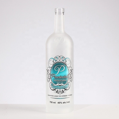 Custom Crystal Glass Leergefrorene Tequila 700 ml Flasche für Alkohol Whisky Wodka 750 ml