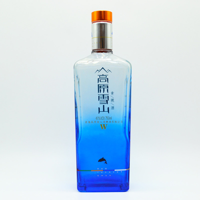 700 ml 750 ml 1-Liter-Rum-Alkoholflaschen mit Korkkopf in Super Flint Glas