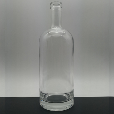 Frosted Super Flint 700ml Leere Flaschen für Wein Decal Logo 750ml Wodka Glasflasche