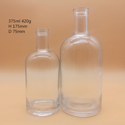 Frosted Super Flint 700ml Leere Flaschen für Wein Decal Logo 750ml Wodka Glasflasche