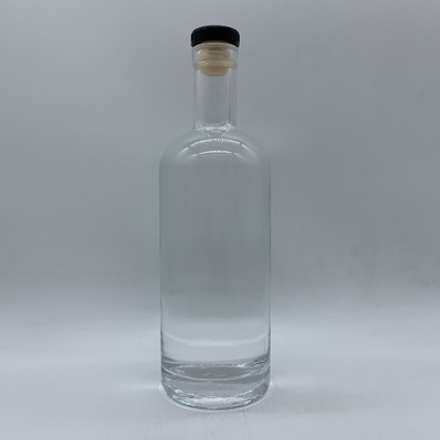 Frosted Super Flint 700ml Leere Flaschen für Wein Decal Logo 750ml Wodka Glasflasche