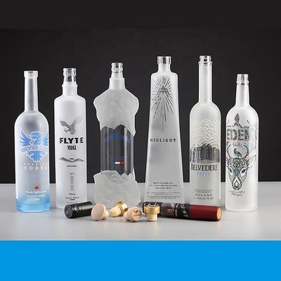 700 ml 750 ml leere Alkoholflasche mit Frostspray für Wodka Rum Gin Whisky Whisky Wein Likör