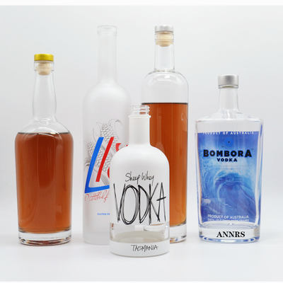 700 ml 750 ml leere Alkoholflasche mit Frostspray für Wodka Rum Gin Whisky Whisky Wein Likör
