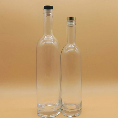 Decal Screen Printing Frosted Cork Vodka Flasche 500ml 750ml 1L Glasflasche für Wodka
