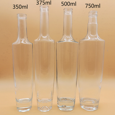 Europa und USA Super Flint Glas Leere Kristall Frosted Wodka Whisky Liquor Glasflaschen