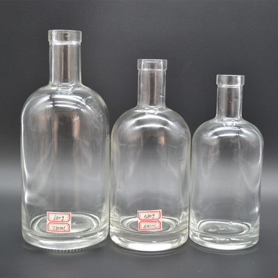 Europa und USA Super Flint Glas Leere Kristall Frosted Wodka Whisky Liquor Glasflaschen