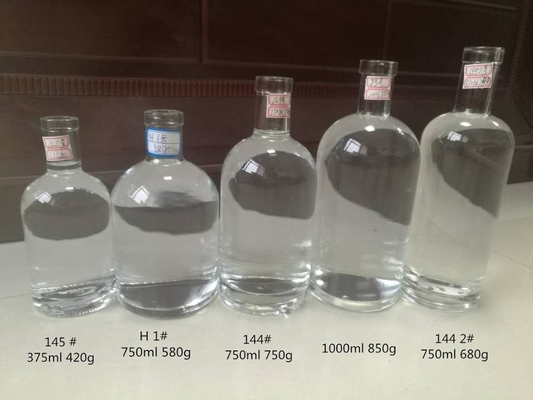 Europa und USA Super Flint Glas Leere Kristall Frosted Wodka Whisky Liquor Glasflaschen