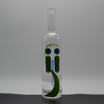 XO/Brandy/Whisky/Wodka Kristall weiße Glasflasche mit Decal-Behandlung