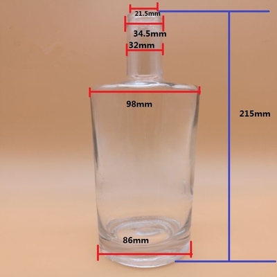 Glas Whisky Flaschen 750 ml Fassungsvermögen Glas mit Kappe Andere Tiefprozess Warmdruck