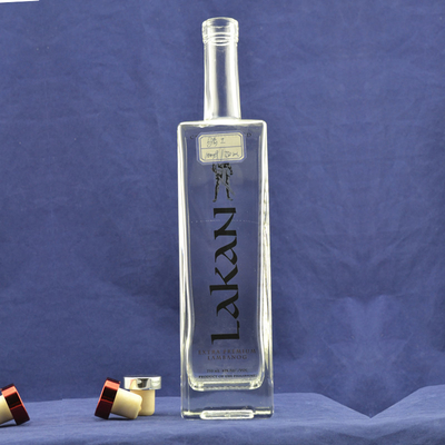 Frosted Gold Dreieck Brandy Leere Flasche Dekal Transparent