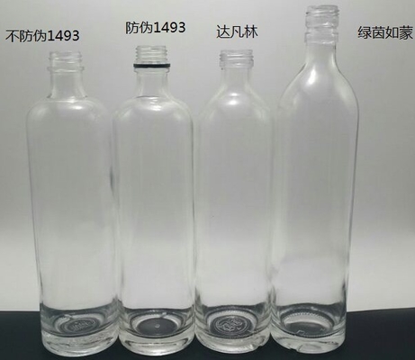 FOB-Bedingungen Super Flint Glas Wasserflasche mit Stoppe und Decal Oberfläche 750 ml 1000 ml