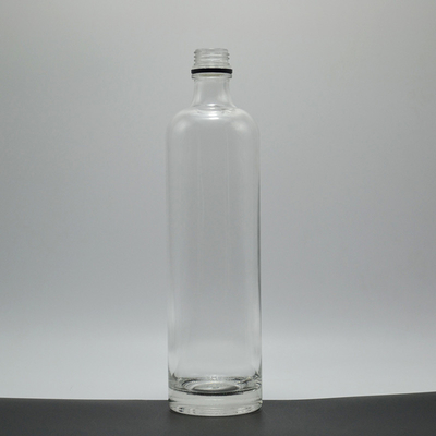 FOB-Bedingungen Super Flint Glas Wasserflasche mit Stoppe und Decal Oberfläche 750 ml 1000 ml