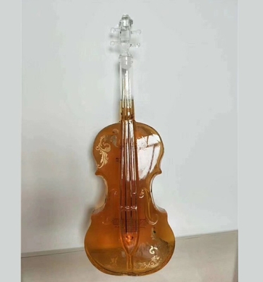 Einzigartige Gitarrenform angepasste Glasflasche für Spirituosen