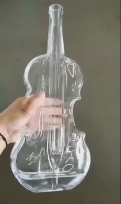 Einzigartige Gitarrenform angepasste Glasflasche für Spirituosen