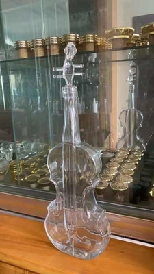 Einzigartige Gitarrenform angepasste Glasflasche für Spirituosen