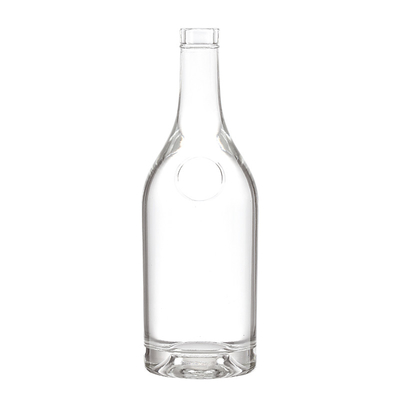 375 ml individuell gefertigte Super Flint Glas Wodka Champagner leere Glasflaschen mit Kappe