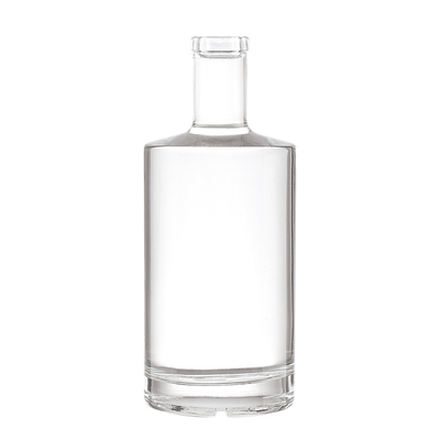 375 ml individuell gefertigte Super Flint Glas Wodka Champagner leere Glasflaschen mit Kappe