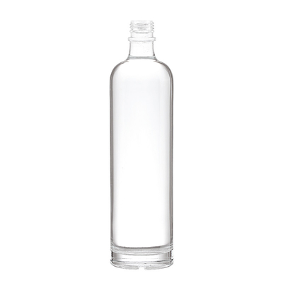 375 ml individuell gefertigte Super Flint Glas Wodka Champagner leere Glasflaschen mit Kappe