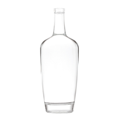 375 ml individuell gefertigte Super Flint Glas Wodka Champagner leere Glasflaschen mit Kappe