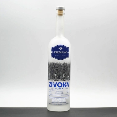 Farbige Tequila-Flasche mit gravierbarem Quadratmuster 500 ml für heiße alkoholische Getränke