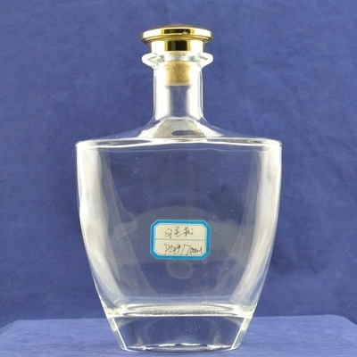 Kostenlose Probengebühr Glas-Gin-Flaschen für Alkohol/Liquor leere Glasflasche