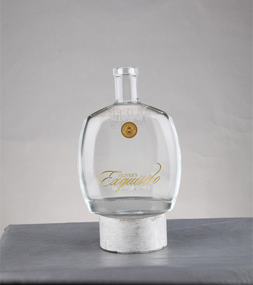 Leere Flaschen 750 ml Spirituosen und Likör Flasche mit Kork Siegel Schiff auf den Weltmarkt
