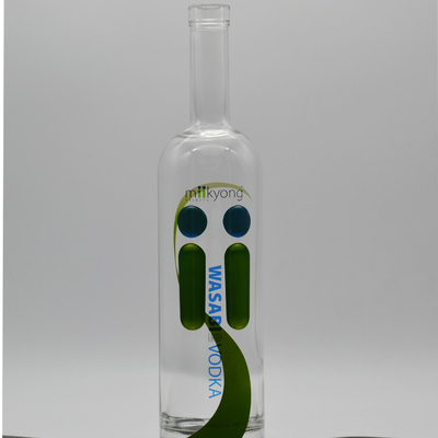 Zusammengepasste Form Innengravierungen 200 ml 375 ml klare Flasche für Wodka Tequila Rum