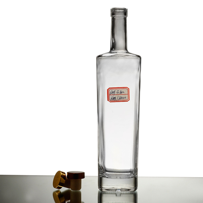 Einzigartige Polygon-Glasflasche für Spirituosen Gin Vodka Ideal