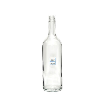 Super Flint Glas individuell gefertigte Form Brandy Liquor Flasche 200 ml Leer 750 ml 500 ml